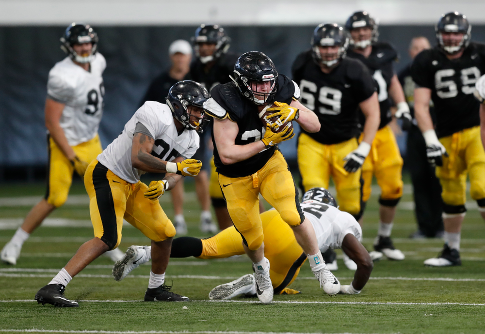 Iowa Hawkeyes fullback Brady Ross (36) Wednesday, April 4, 2018 at the Hansen Football Performance Center. (Brian Ray/hawkeyesports.com)