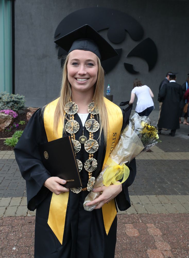 Iowa Field HockeyÕs Makenna Grewe during the College of Liberal Arts and Sciences spring commencement Saturday, May 11, 2019 at Carver-Hawkeye Arena. (Brian Ray/hawkeyesports.com)