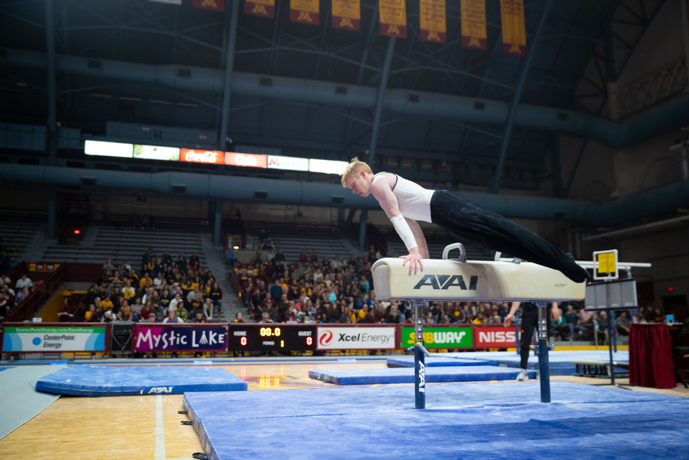 The Iowa Hawekeys against Minnesota and Penn State at the Maturi Pavilion Saturday, March 23, 2019 in Minneapolis, Minn. (C. Morgan Engel/Freelance)