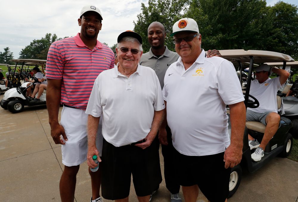 Dr. Tom Davis, Duez Henderson, Kenyon Murray, and Mike Street during the 2018 Chris Street Memorial Golf Outing Monday, August 27, 2018 at Finkbine Golf Course. (Brian Ray/hawkeyesports.com)