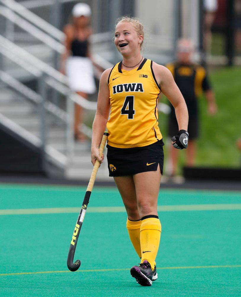 Iowa Hawkeyes Makenna Grewe (4) against Ball State Sunday, September 2, 2018 at Grant Field. (Brian Ray/hawkeyesports.com)