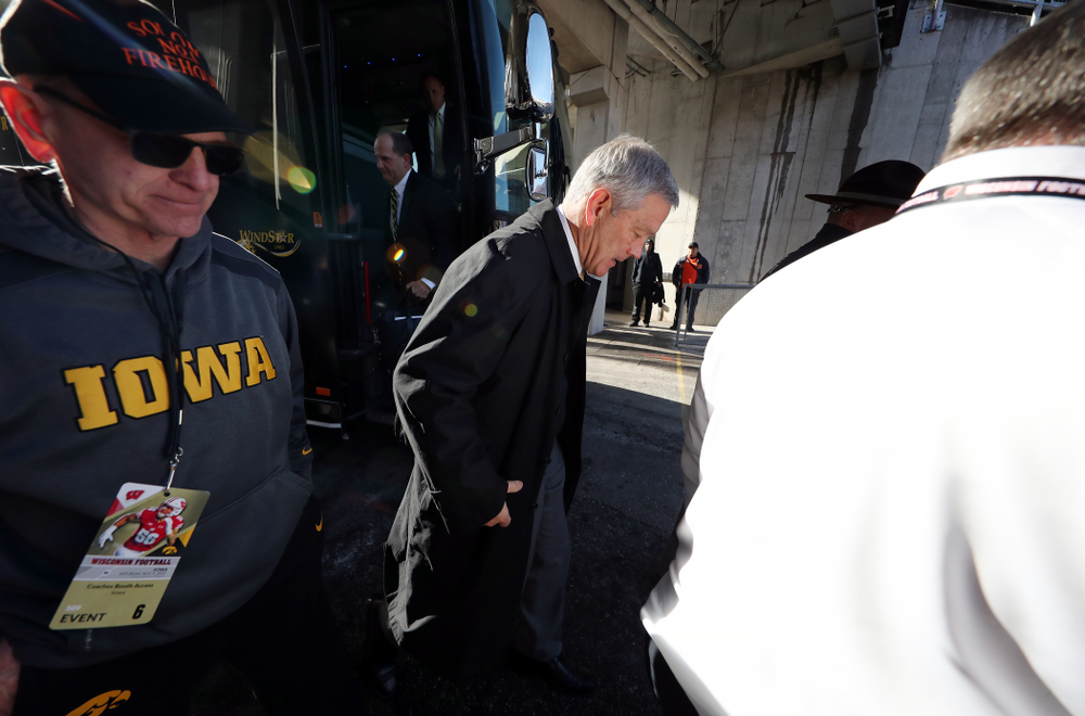 Iowa Hawkeyes head coach Kirk Ferentz against the Wisconsin Badgers Saturday, November 9, 2019 at Camp Randall Stadium in Madison, Wisc. (Brian Ray/hawkeyesports.com)
