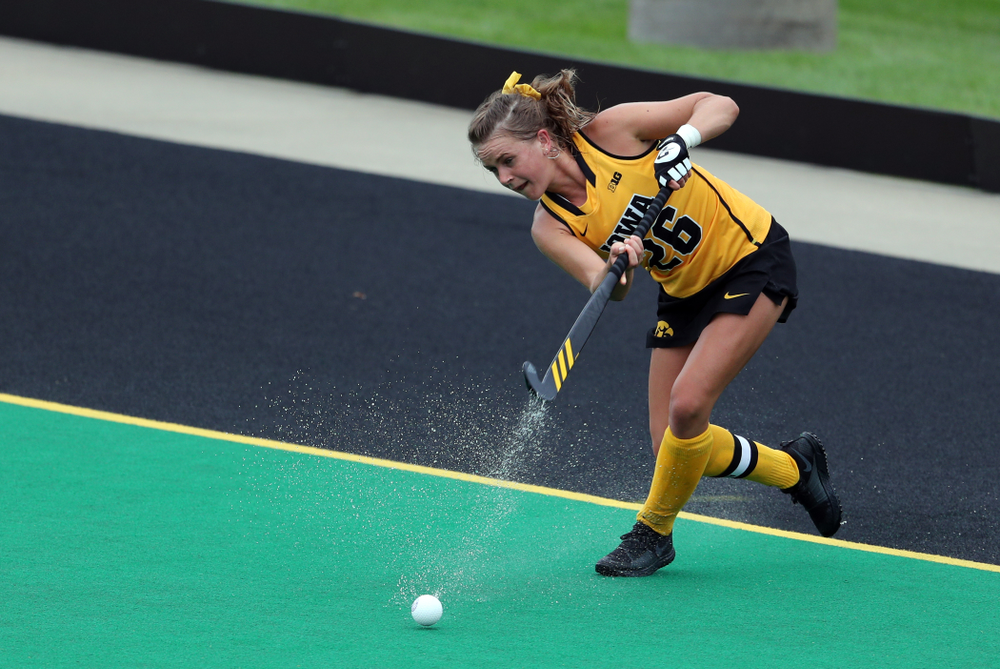Iowa Hawkeyes forward Maddy Murphy (26) against Columbia Sunday, September 8, 2019 at Grant Field. (Brian Ray/hawkeyesports.com)