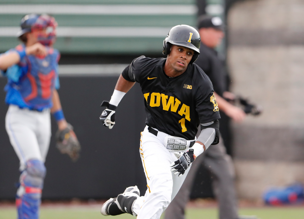 Lorenzo Elion against the Ontario Blue Jays Friday, September 21, 2018 at Duane Banks Field. (Brian Ray/hawkeyesports.com)