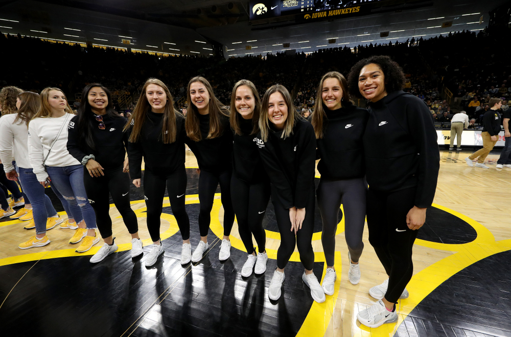 Student Athletes are recognized by the Presidential Committee on Athletics at halftime of the Iowa Hawkeyes game against Penn State Saturday, February 29, 2020 at Carver-Hawkeye Arena. (Brian Ray/hawkeyesports.com)