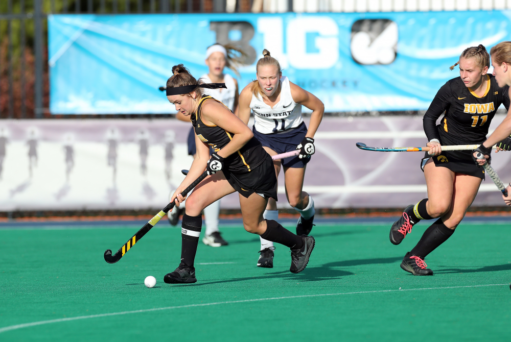 Iowa Hawkeyes forward Maddy Murphy (26) against Penn State in the 2019 Big Ten Field Hockey Tournament Championship Game Sunday, November 10, 2019 in State College. (Brian Ray/hawkeyesports.com)