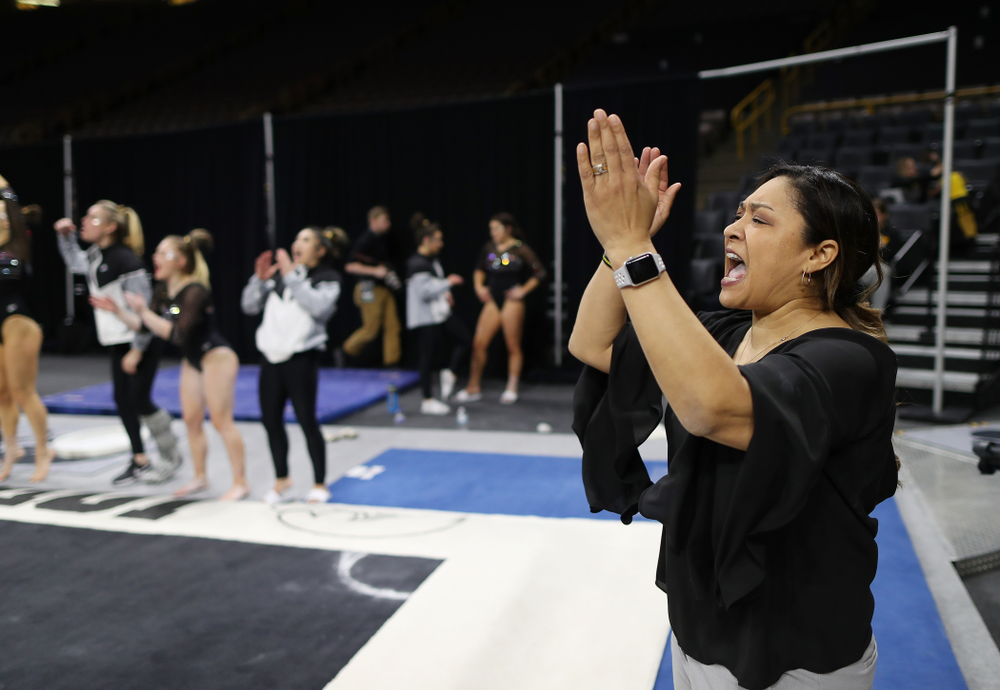The Iowa Hawkeyes against the Iowa State Cyclones Friday, March 1, 2019 at Carver-Hawkeye Arena. (Brian Ray/hawkeyesports.com)
