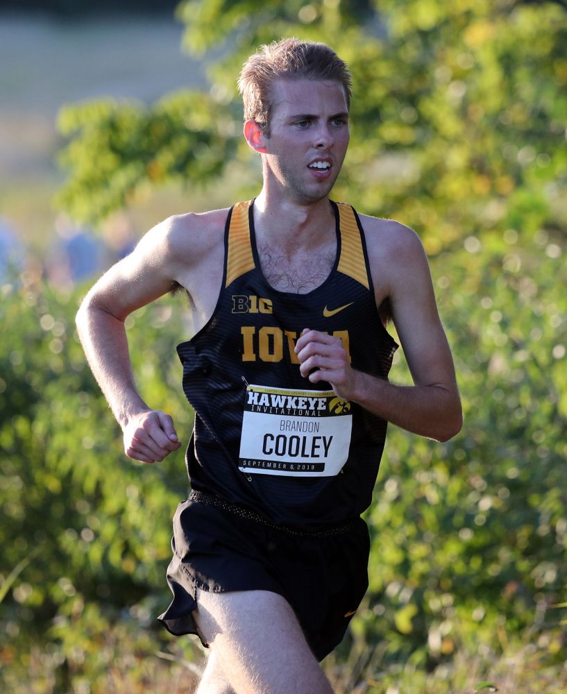 IowaÕs Brandon Cooley runs in the 2019 Hawkeye Invitational Friday, September 6, 2019 at the Ashton Cross Country Course. (Brian Ray/hawkeyesports.com)