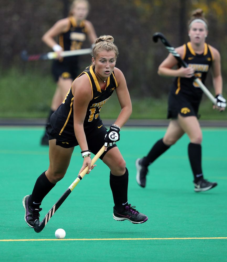 Iowa Hawkeyes forward Leah Zellner (13) during a 2-1 victory against the Ohio State Buckeyes Friday, September 27, 2019 at Grant Field. (Brian Ray/hawkeyesports.com)