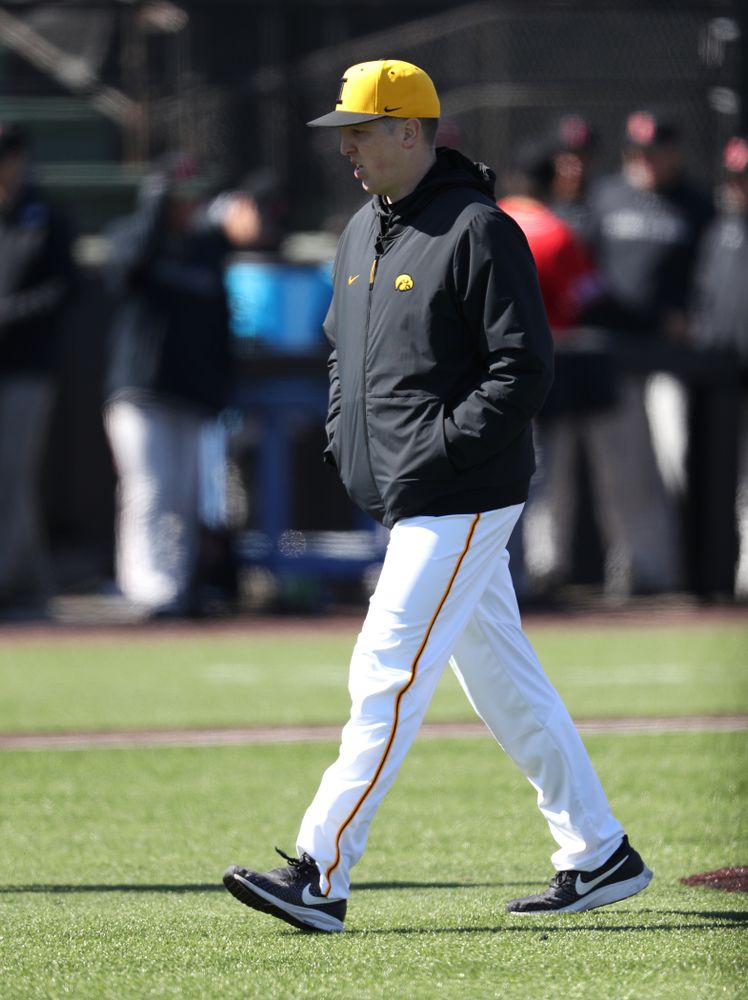 Volunteer Assistant Pitching Coach Tom Gorzelanny against California State Northridge Sunday, March 17, 2019 at Duane Banks Field. (Brian Ray/hawkeyesports.com)