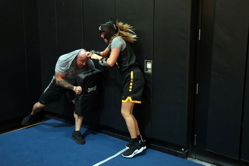The Iowa WomenÕs Basketball Team participates in the The Program Wednesday, September 18, 2019 at Kinnick Stadium (Brian Ray/hawkeyesports.com)