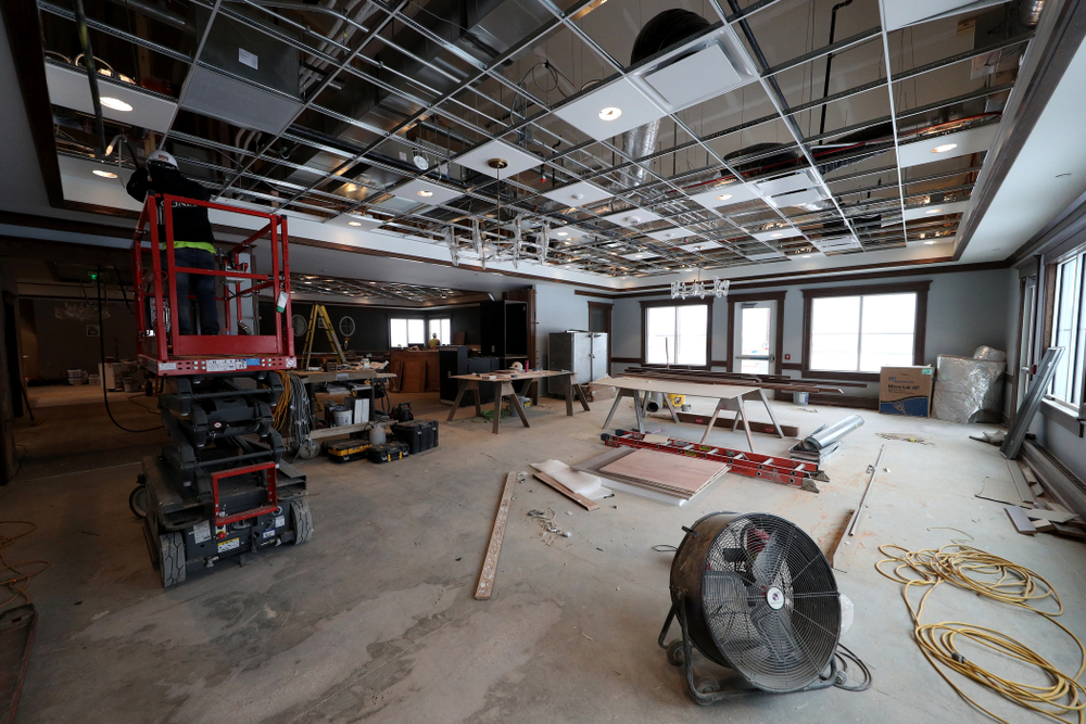 The restaurant of the Nagle Family Clubhouse Tuesday, January 28, 2020 at Finkbine Golf Course in Iowa City. (Brian Ray/hawkeyesports.com)