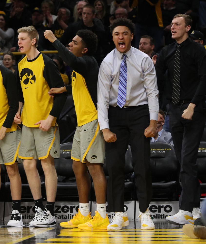 Iowa Hawkeyes forward Cordell Pemsl (35) against the Michigan State Spartans Thursday, January 24, 2019 at Carver-Hawkeye Arena. (Brian Ray/hawkeyesports.com)