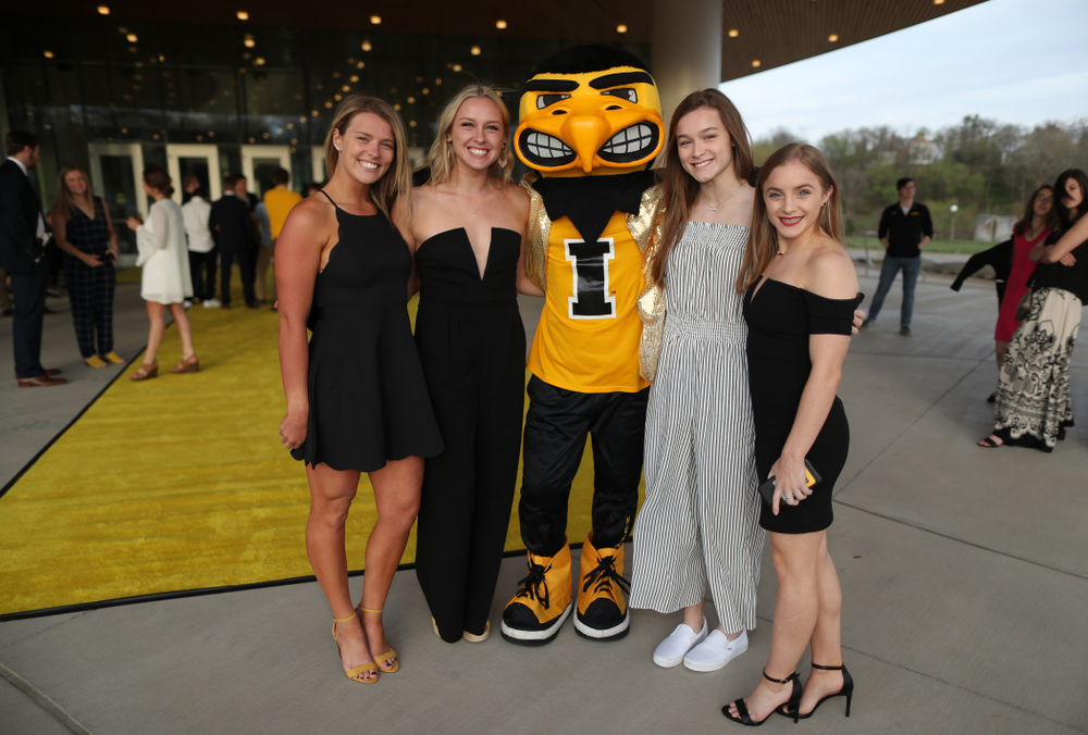 The 2019 Golden Herkys yellow carpet Tuesday, April 23, 2019 at Hancher Auditorium. (Brian Ray/hawkeyesports.com)