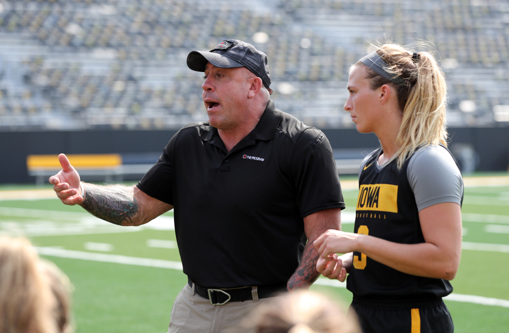 The Iowa WomenÕs Basketball Team participates in the The Program Tuesday, September 17, 2019 at Kinnick Stadium (Brian Ray/hawkeyesports.com)