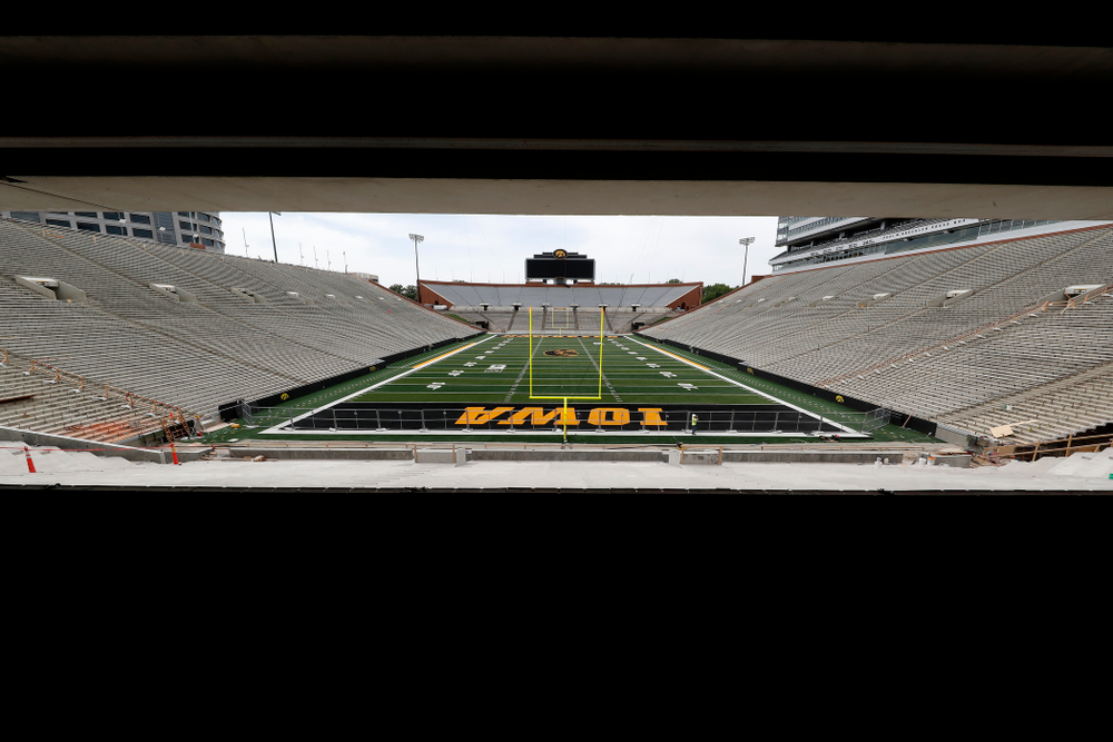 The view from the ADA seating area of the main concourse of the north end zone Wednesday, June 6, 2018 at Kinnick Stadium. (Brian Ray/hawkeyesports.com)