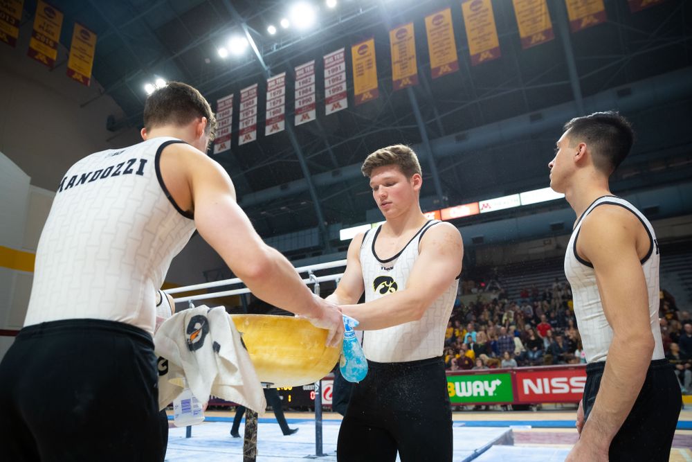 The Iowa Hawekeys against Minnesota and Penn State at the Maturi Pavilion Saturday, March 23, 2019 in Minneapolis, Minn. (C. Morgan Engel/Freelance)