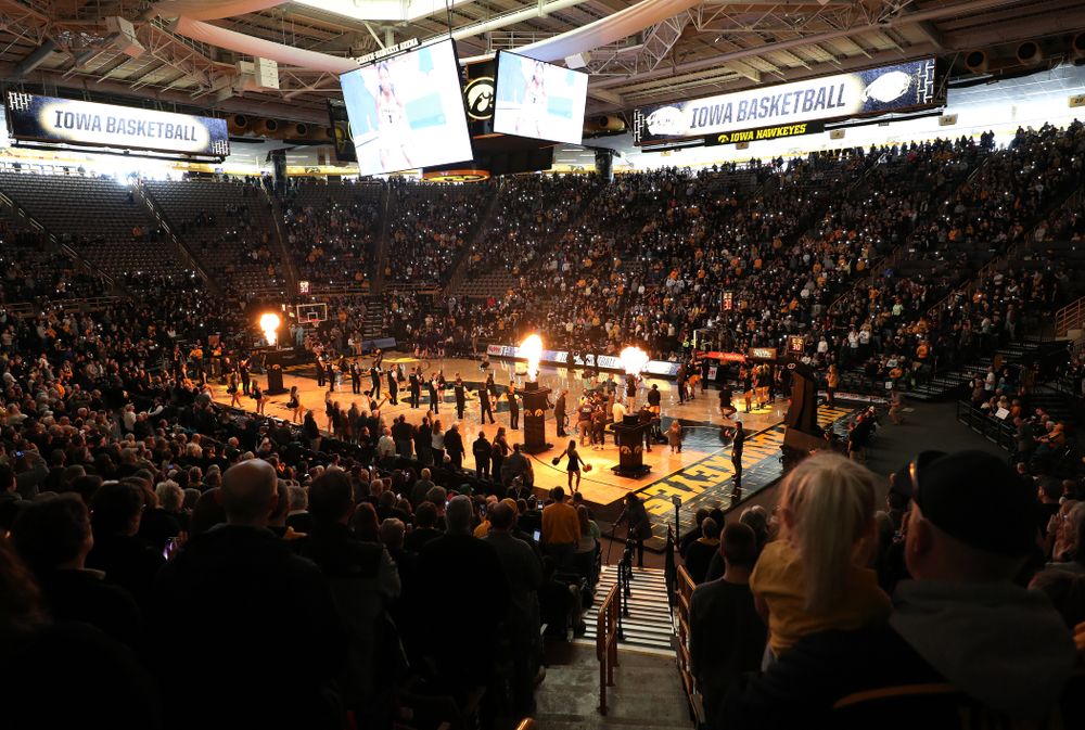 The Iowa Hawkeyes against the Northwestern Wildcats Sunday, March 3, 2019 at Carver-Hawkeye Arena. (Brian Ray/hawkeyesports.com)