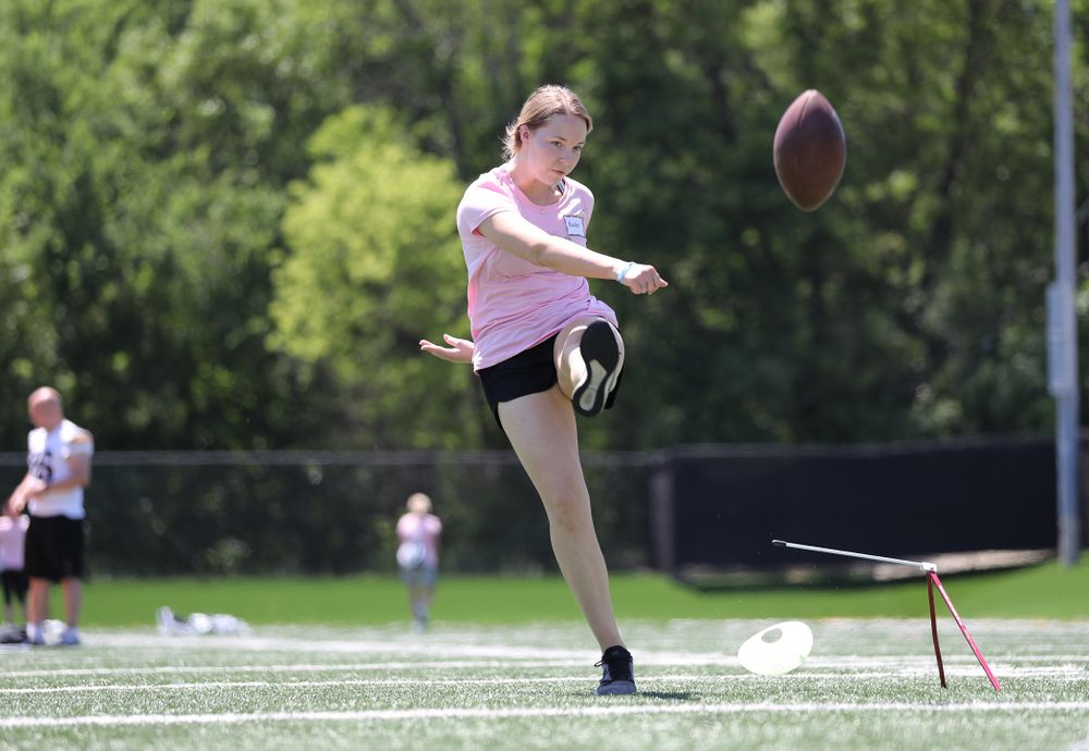 The 2019 Iowa Ladies Football Academy Saturday, June 8, 2019 at Kinnick Stadium. (Brian Ray/hawkeyesports.com)