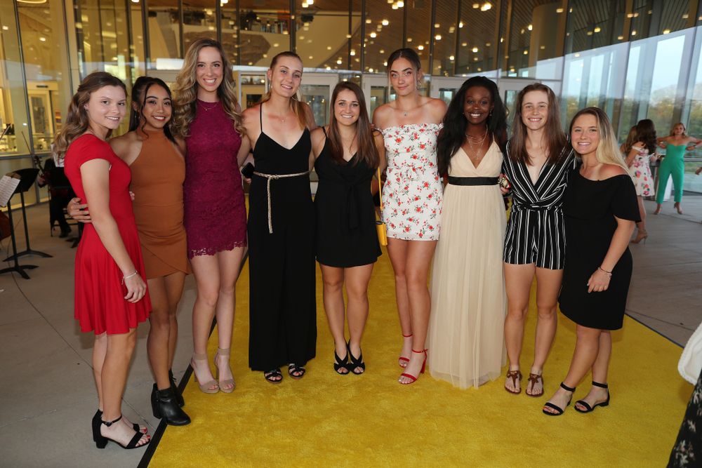 The 2019 Golden Herkys yellow carpet Tuesday, April 23, 2019 at Hancher Auditorium. (Brian Ray/hawkeyesports.com)