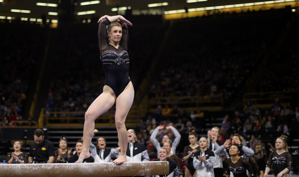 The Iowa Hawkeyes against the Iowa State Cyclones Friday, March 1, 2019 at Carver-Hawkeye Arena. (Brian Ray/hawkeyesports.com)
