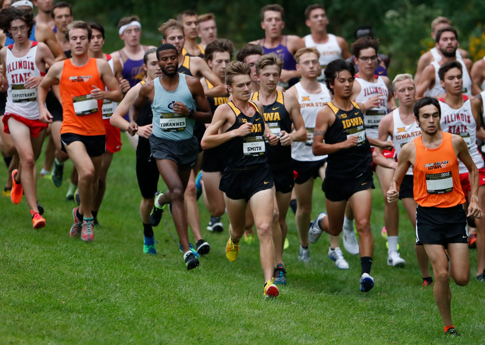 Spencer Smith during the Hawkeye Invitational Friday, August 31, 2018 at the Ashton Cross Country Course. (Brian Ray/hawkeyesports.com)