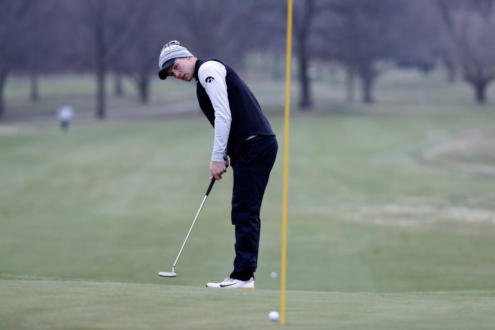 Jake Rowe during the 2018 Hawkeye Invitational Friday, April 13, 2018 at Finkbine Golf Course. (Brian Ray/hawkeyesports.com)