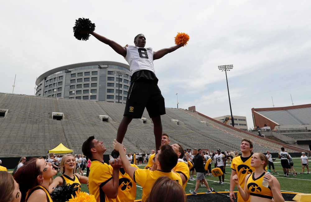 The 2018 Iowa Ladies Football Academy Saturday, June 9, 2018 at Kinnick Stadium. (Brian Ray/hawkeyesports.com)