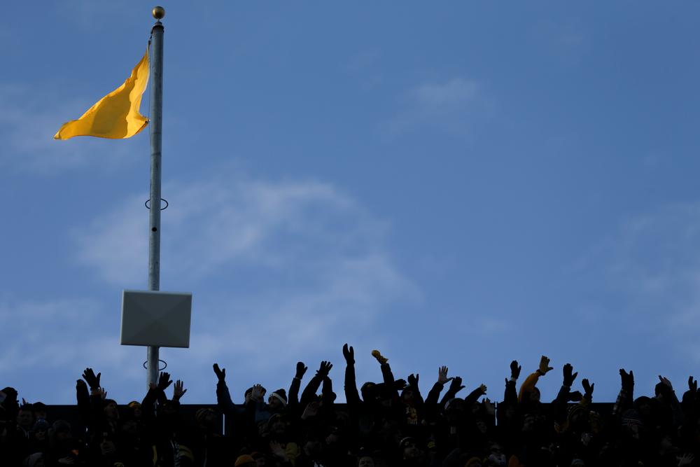 Iowa fans participate in The Wave during Iowa football vs Minnesota on Saturday, November 16, 2019 at Kinnick Stadium. (Lily Smith/hawkeyesports.com)