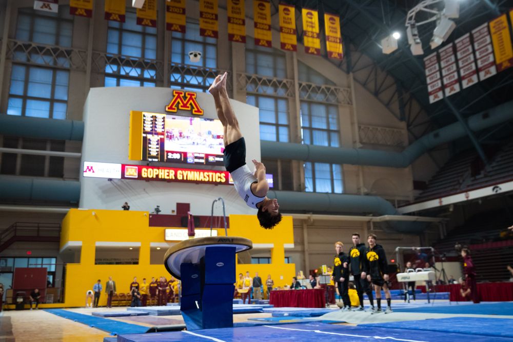 The Iowa Hawekeys against Minnesota and Penn State at the Maturi Pavilion Saturday, March 23, 2019 in Minneapolis, Minn. (C. Morgan Engel/Freelance)