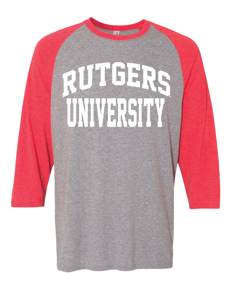 Rutgers Scarlet Knights Raglan Rutgers University T Shirt