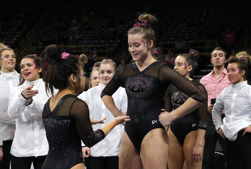 Iowa's Mackenzie Vance competes on the beam during their meet against the Minnesota Golden Gophers Saturday, January 19, 2019 at Carver-Hawkeye Arena. (Brian Ray/hawkeyesports.com)