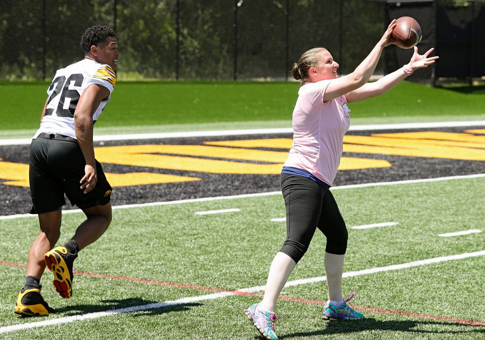 The Ladies Football Academy at the Hansen Football Performance Center in Iowa City on Saturday, Jun 8, 2019. (Stephen Mally/hawkeyesports.com)