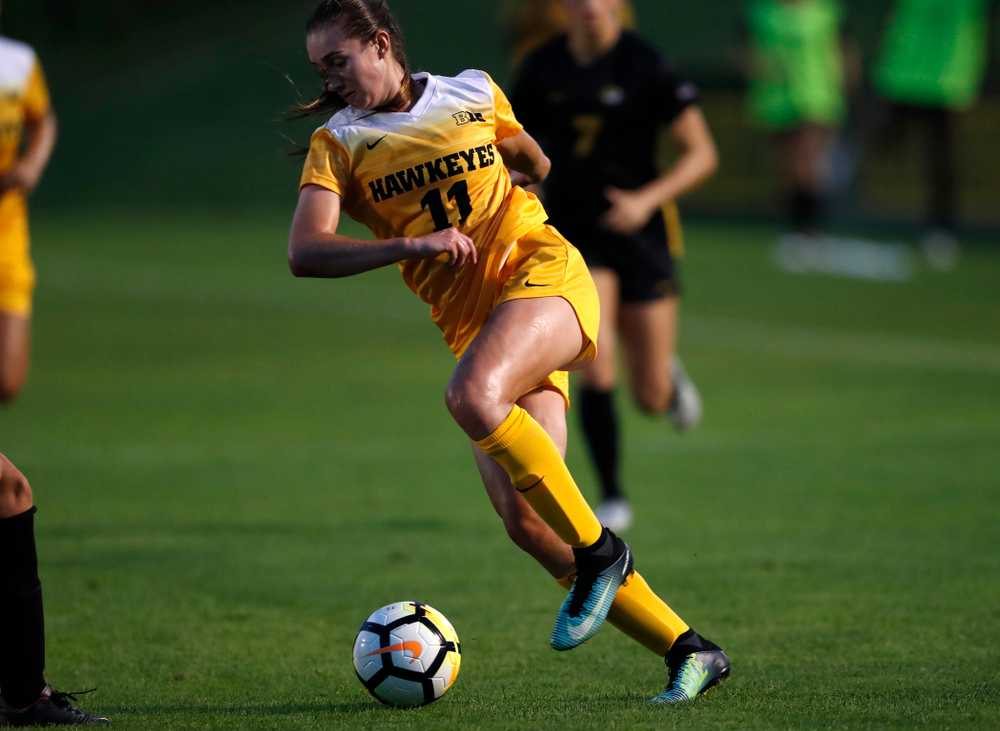 Iowa Hawkeyes Sydney Blitchok (11) against the Missouri Tigers Friday, August 17, 2018 at the Iowa Soccer Complex. (Brian Ray/hawkeyesports.com)