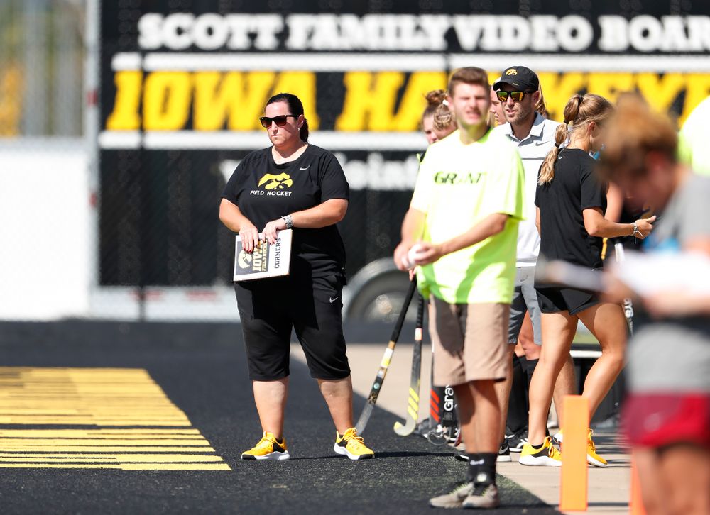 Iowa Hawkeyes head coach Lisa Cellucci against the Penn Quakers Friday, September 14, 2018 at Grant Field. (Brian Ray/hawkeyesports.com)
