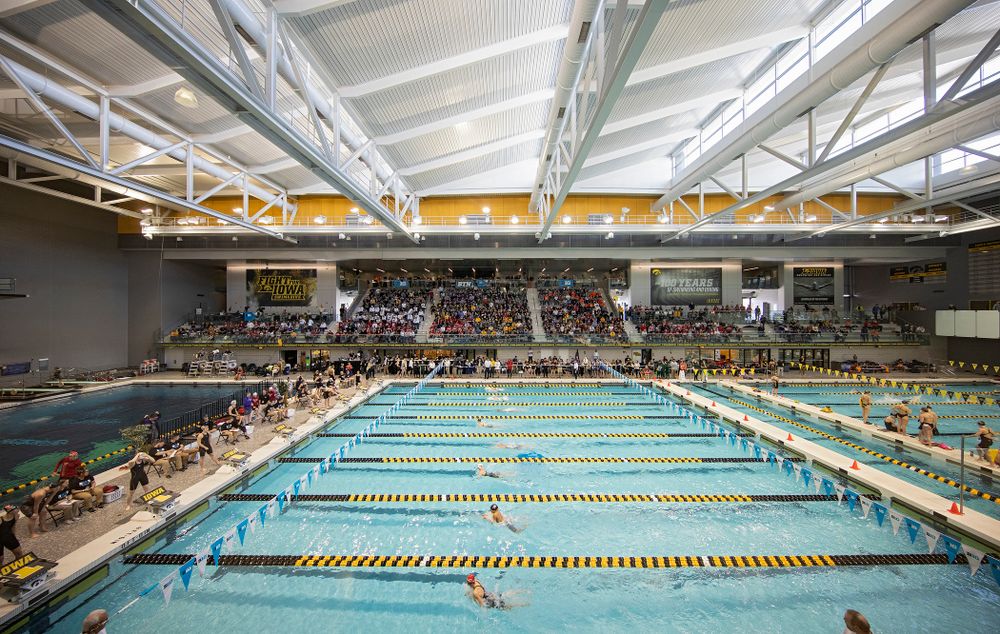 The women’s 200 yard breaststroke preliminary event during the 2020 Women’s Big Ten Swimming and Diving Championships at the Campus Recreation and Wellness Center in Iowa City on Saturday, February 22, 2020. (Stephen Mally/hawkeyesports.com)