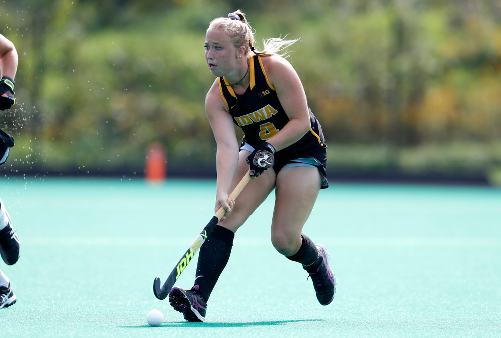 Iowa Hawkeyes Makenna Grewe (4) against Dartmouth Friday, August 31, 2018 at Grant Field. (Brian Ray/hawkeyesports.com)