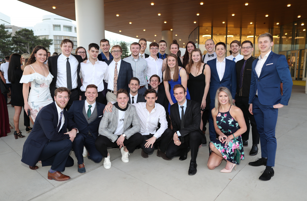 The 2019 Golden Herkys yellow carpet Tuesday, April 23, 2019 at Hancher Auditorium. (Brian Ray/hawkeyesports.com)