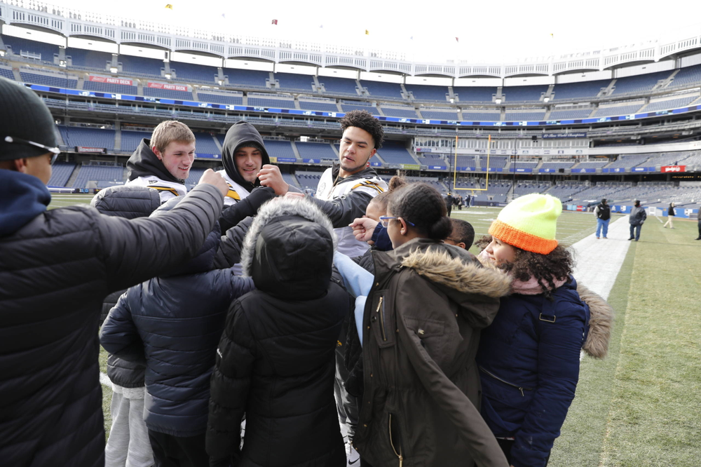Chalk Talk Clinic at Yankee Stadium in the Bronx, New York, on Dec. 26, 2017. (Darren Miller/hawkeyesports.com)