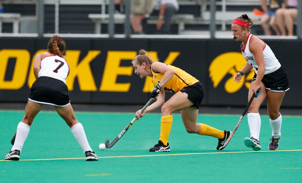 Iowa Hawkeyes Nikki Freeman (8) against Ball State Sunday, September 2, 2018 at Grant Field. (Brian Ray/hawkeyesports.com)