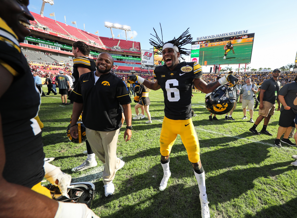 Iowa Hawkeyes wide receiver Ihmir Smith-Marsette (6) during their Outback Bowl Tuesday, January 1, 2019 at Raymond James Stadium in Tampa, FL. (Brian Ray/hawkeyesports.com)