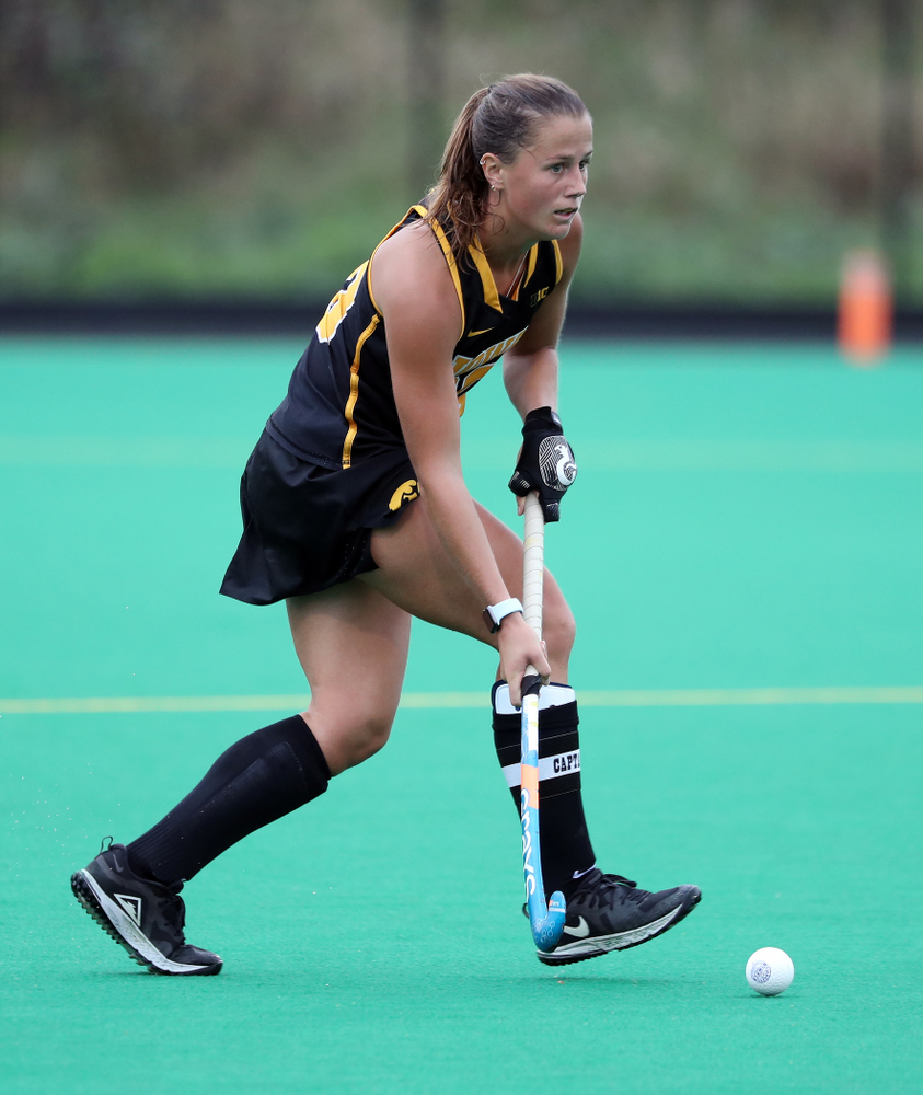 Iowa Hawkeyes Sophie Sunderland (20) during a 2-1 victory against the Ohio State Buckeyes Friday, September 27, 2019 at Grant Field. (Brian Ray/hawkeyesports.com)