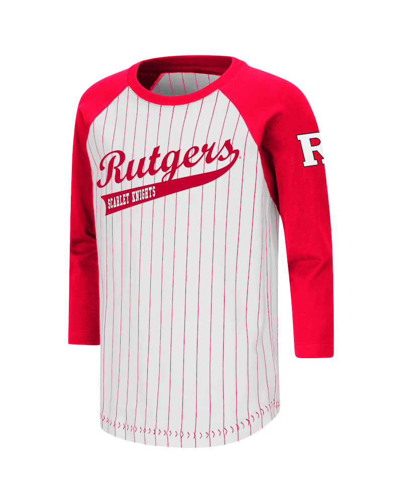 Rutgers Scarlet Knights Stone Age 3 4 Sleeve T Shirt Rutgers