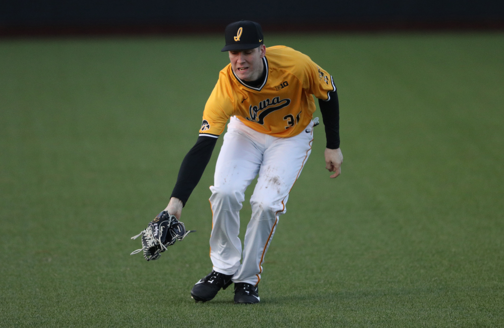 Iowa Hawkeyes Connor McCaffery (30) against California State Northridge Sunday, March 17, 2019 at Duane Banks Field. (Brian Ray/hawkeyesports.com)