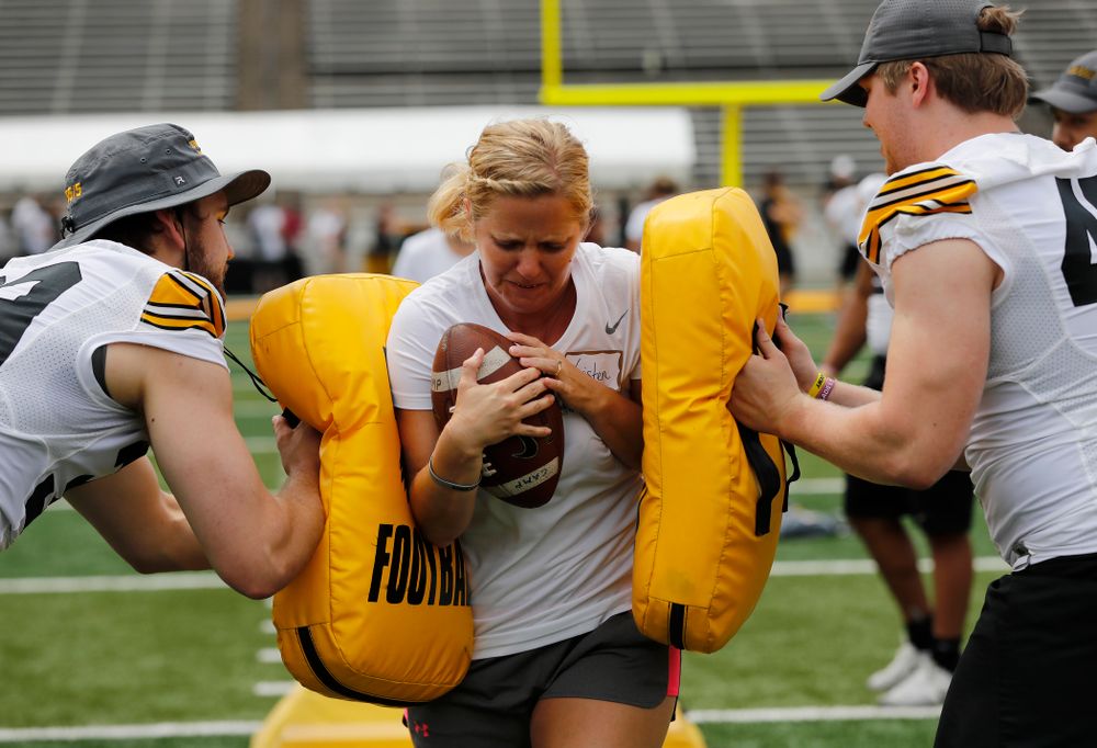 The 2018 Iowa Ladies Football Academy Saturday, June 9, 2018 at Kinnick Stadium. (Brian Ray/hawkeyesports.com)