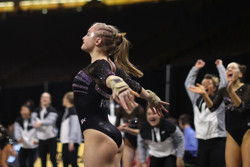 The Iowa Hawkeyes against the Iowa State Cyclones Friday, March 1, 2019 at Carver-Hawkeye Arena. (Brian Ray/hawkeyesports.com)