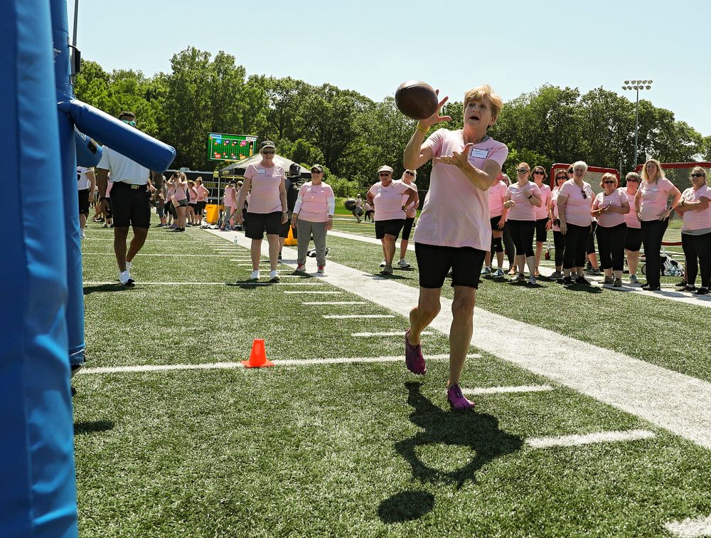 The Ladies Football Academy at the Hansen Football Performance Center in Iowa City on Saturday, Jun 8, 2019. (Stephen Mally/hawkeyesports.com)