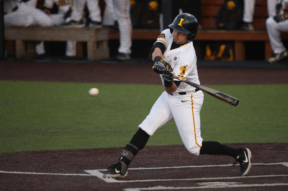 Iowa infielder Izaya Fullard at game 1 vs Rutgers on Friday, April 5, 2019 at Duane Banks Field. (Lily Smith/hawkeyesports.com)