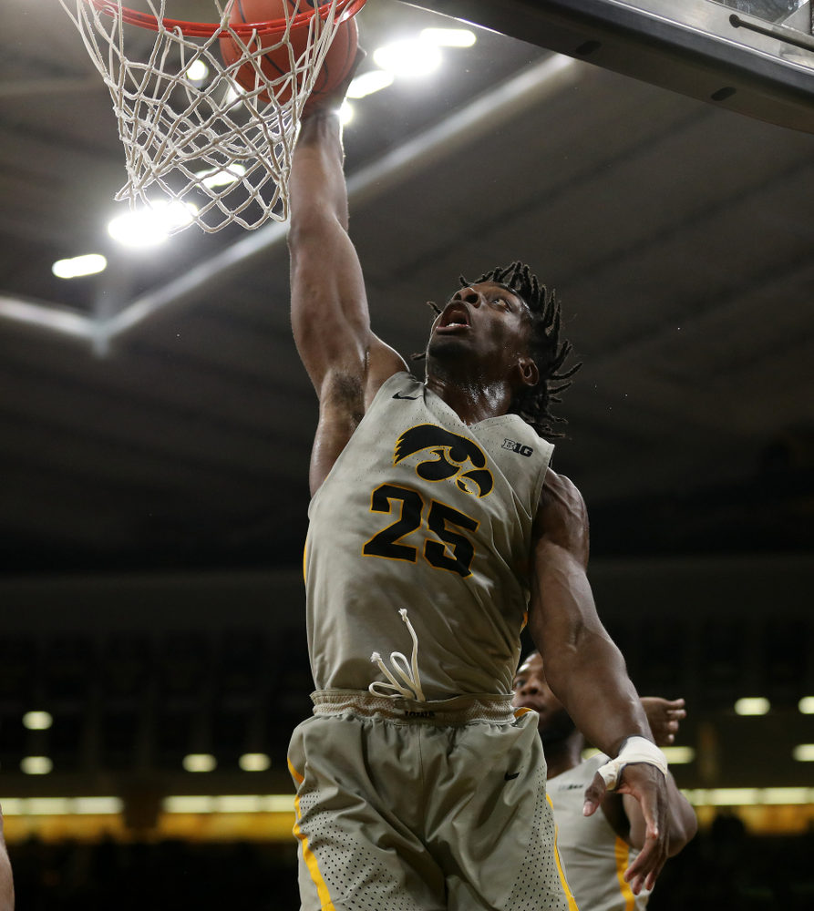 Iowa Hawkeyes forward Tyler Cook (25) against the Iowa State Cyclones in the Iowa Corn Cy-Hawk Series Thursday, December 6, 2018 at Carver-Hawkeye Arena. (Brian Ray/hawkeyesports.com)