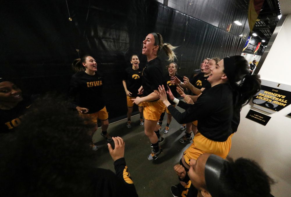 Iowa Hawkeyes forward Hannah Stewart (21) against the Northwestern Wildcats Sunday, March 3, 2019 at Carver-Hawkeye Arena. (Brian Ray/hawkeyesports.com)